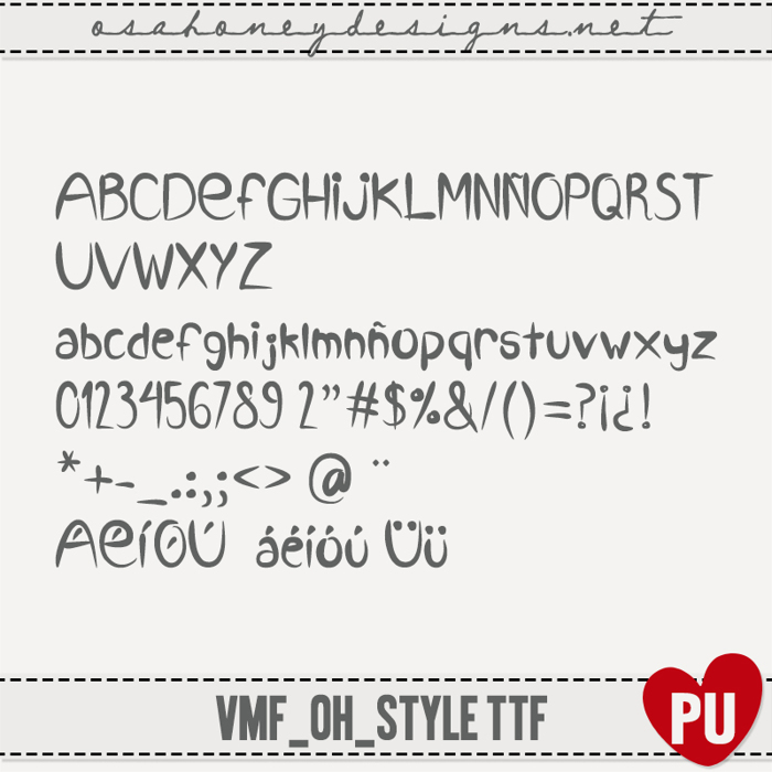 VMF_Style_ttf Font poster