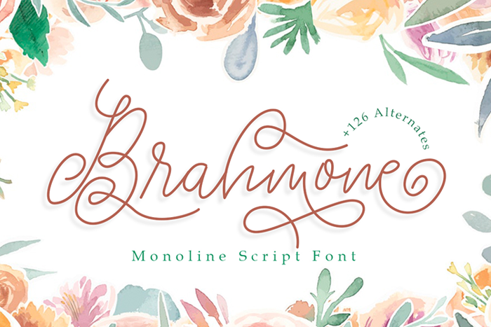 Brahmone Font poster