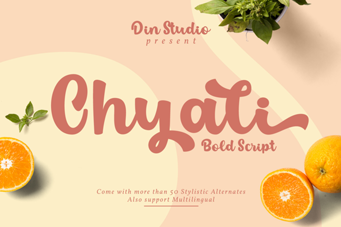 Chyali Font poster