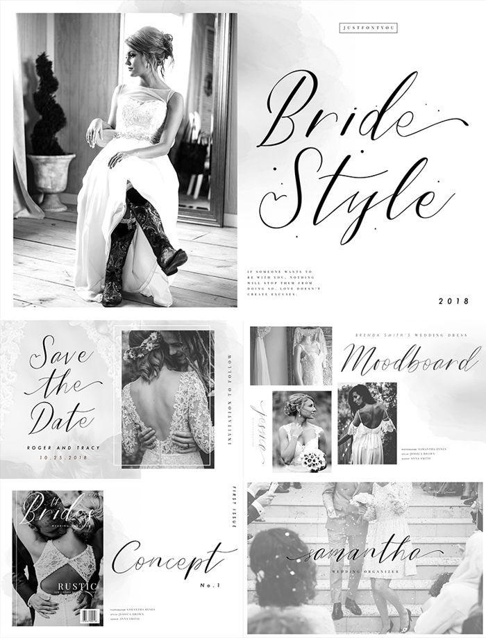 Bride Style Font poster