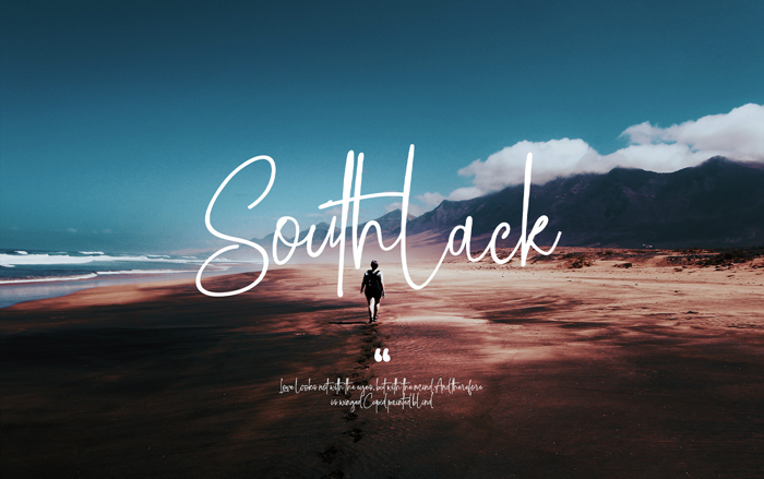 Southlack Font poster