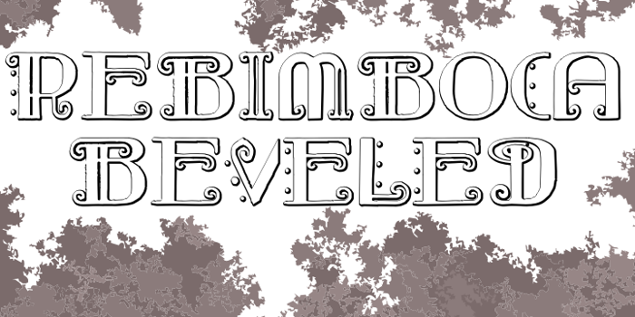 Rebimboca Beveled Font