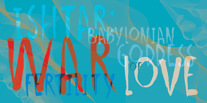 DK Ishtar Font poster
