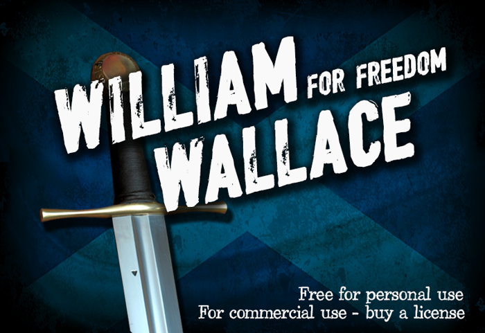 CF William Wallace Font poster