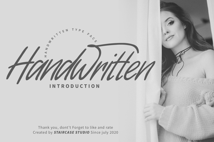 Handwritten Font poster