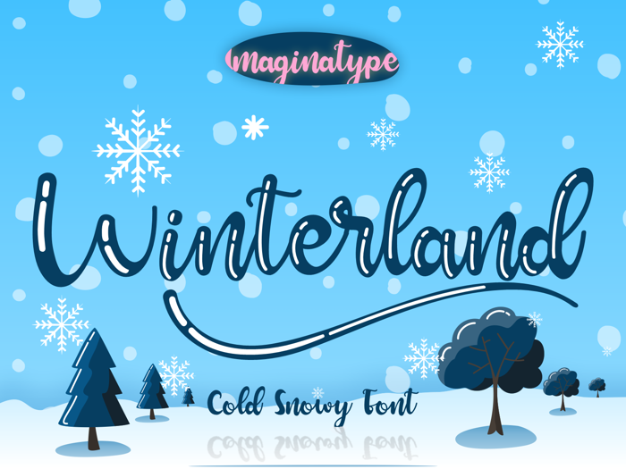 Winterland Font poster
