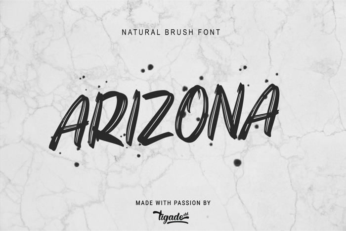 Arizona Font poster