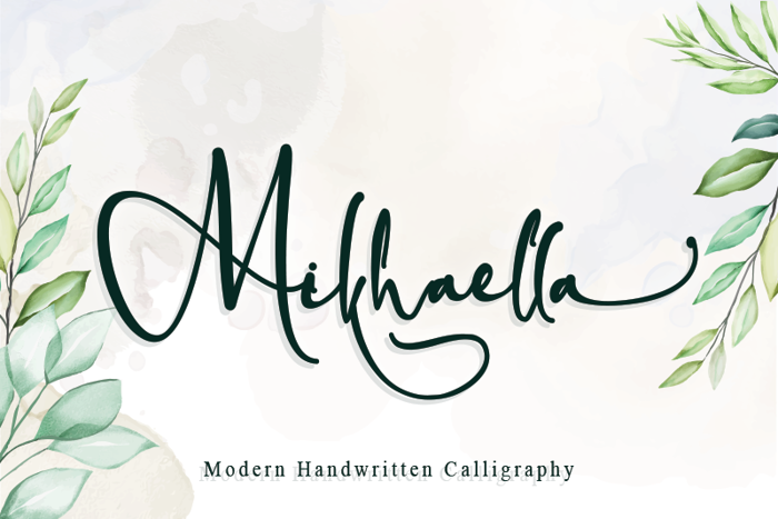 Mikhaella Font poster