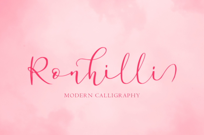 Ronhilli Font poster