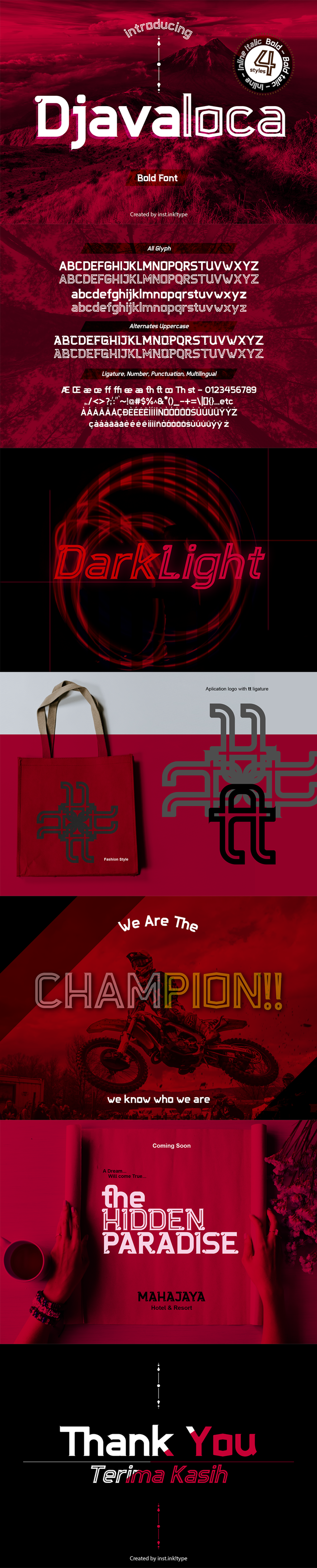 Djavaloca Font poster