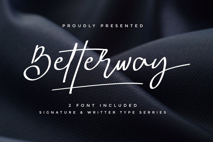 Betterway Font poster