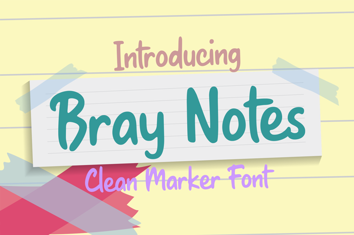 Bray Notes Font poster