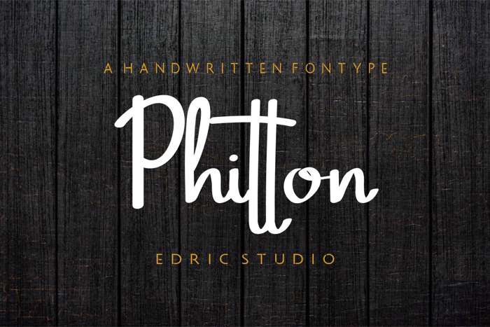 Phitton Font poster