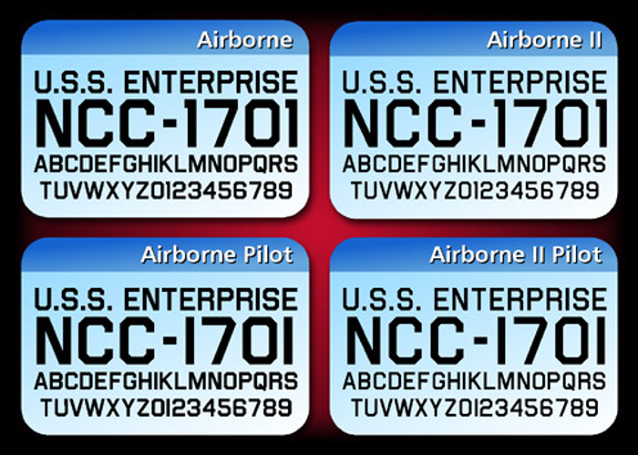 Airborne Font poster