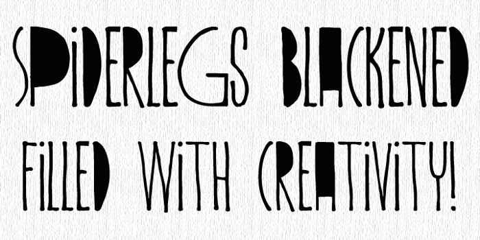 DK Spiderlegs Font poster