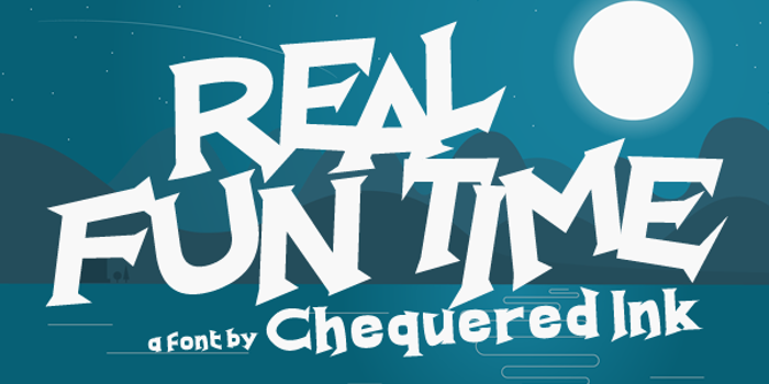 Real Fun Time Font poster