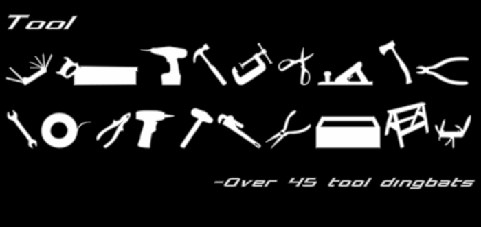 Tool Font poster