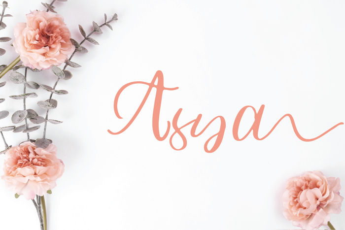 Asya Font poster