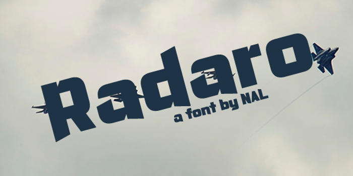 Radaro Font poster