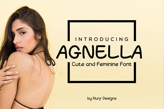 Agnella Font poster