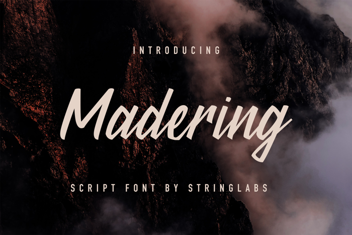 Madering Font poster
