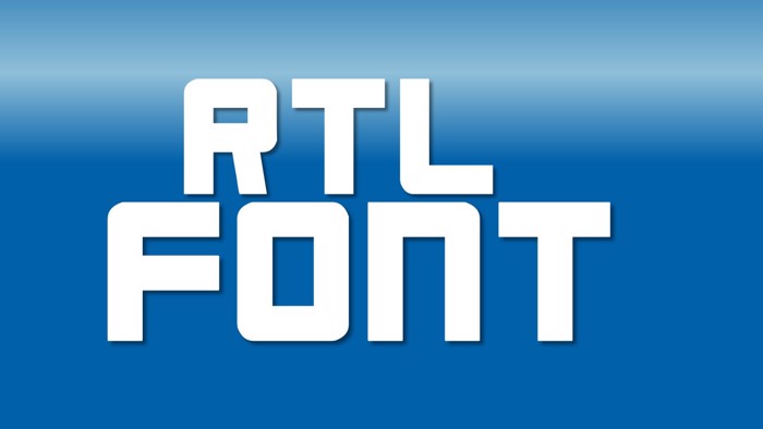 RTL Font poster