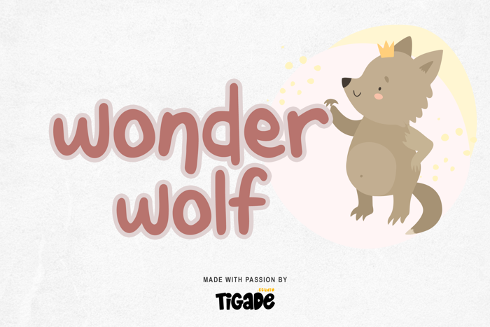 Wonderwolf Font poster
