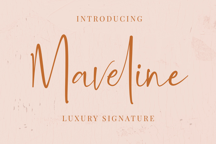Maveline Font poster