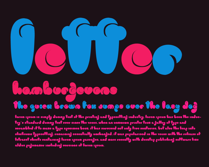 logo Font poster