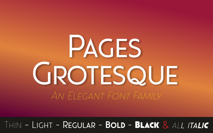 Pages Grotesque (Demo) Font poster