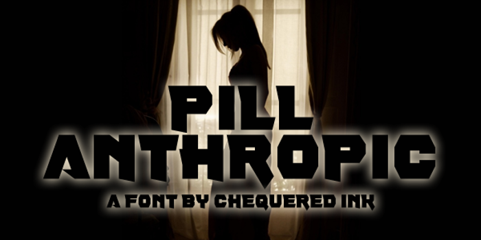 Pill Anthropic Font poster