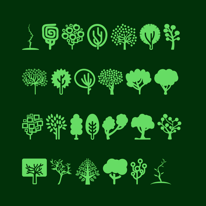 Trees Go 2 Font poster