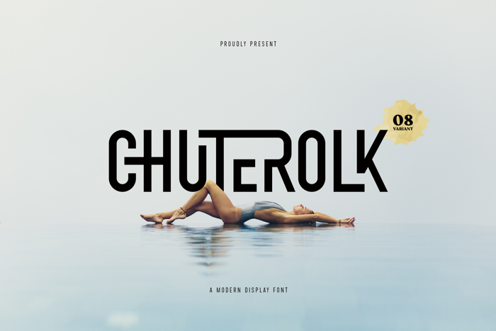 CHUTEROLK Font poster