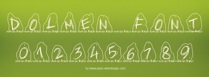 PWDolmen Font poster
