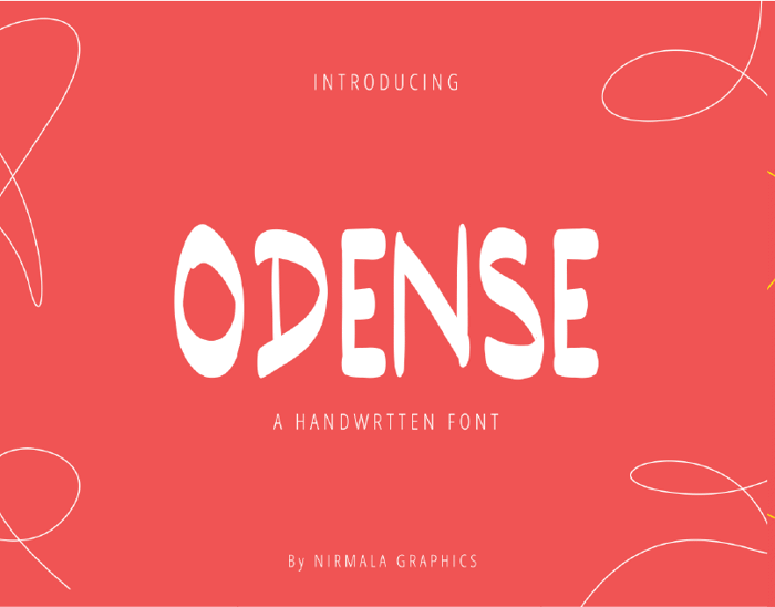 Odense Font poster