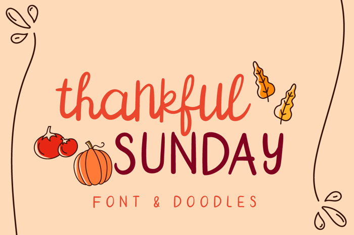 Thankful SUNDAY Font