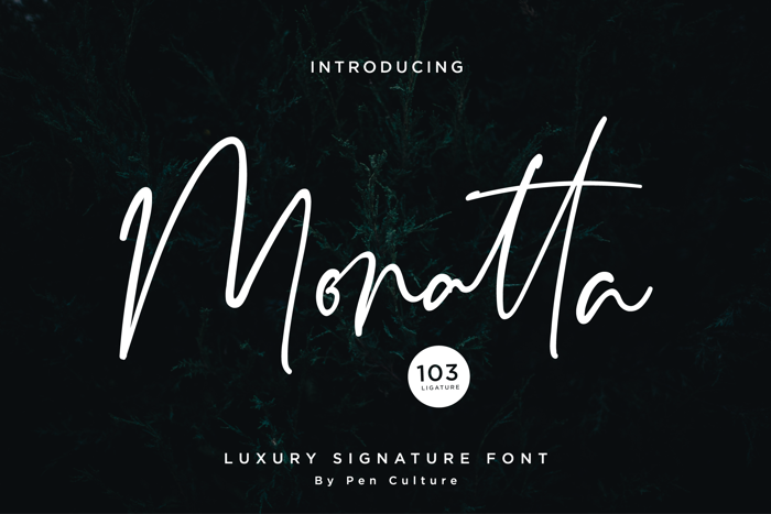 Monatta Font poster