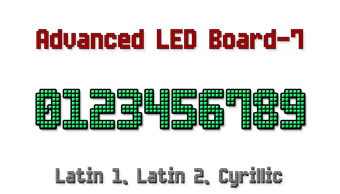 Advanced LED Board-7 Font poster