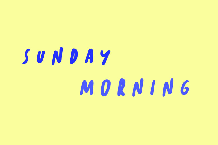Sunday Morning Font poster