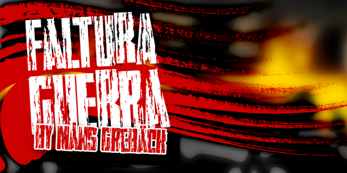 Faltura Guerra Font poster