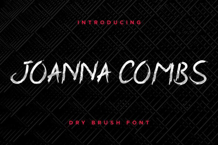 Joanna Combs Font poster