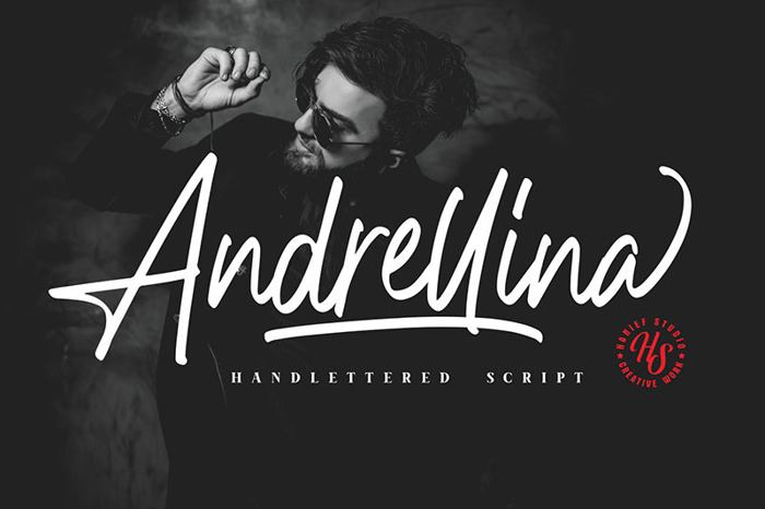 Andrellina Font poster