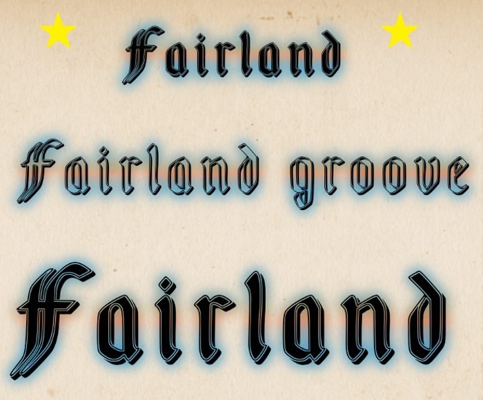 Fairland Font poster