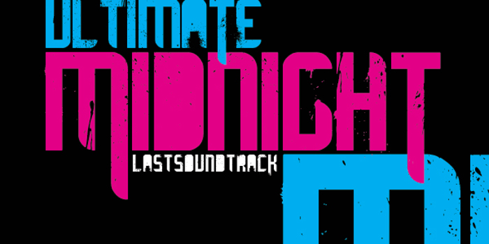 ultimate MIDNIGHT Font poster