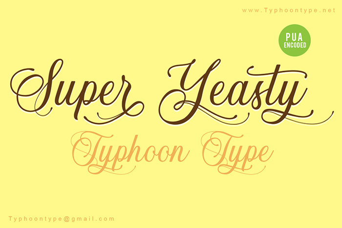 Super Yeasty Font poster