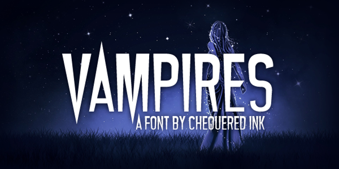 Vampires Font poster