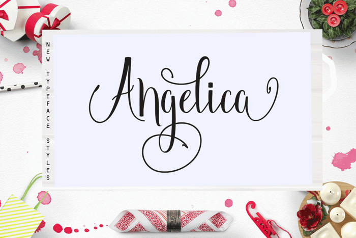 Angelica Free Font poster