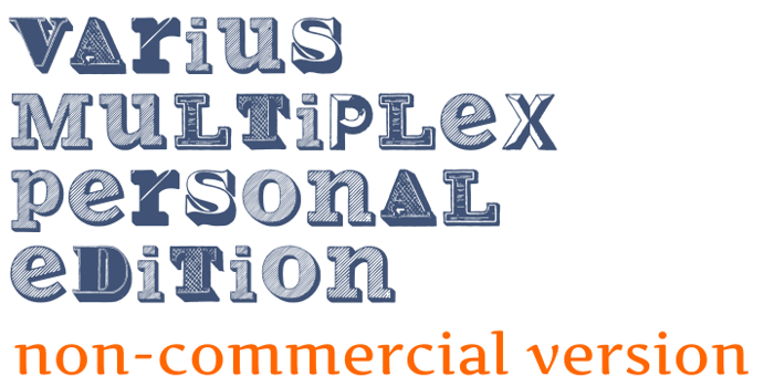 Varius Multiplex Personal Editi Font poster