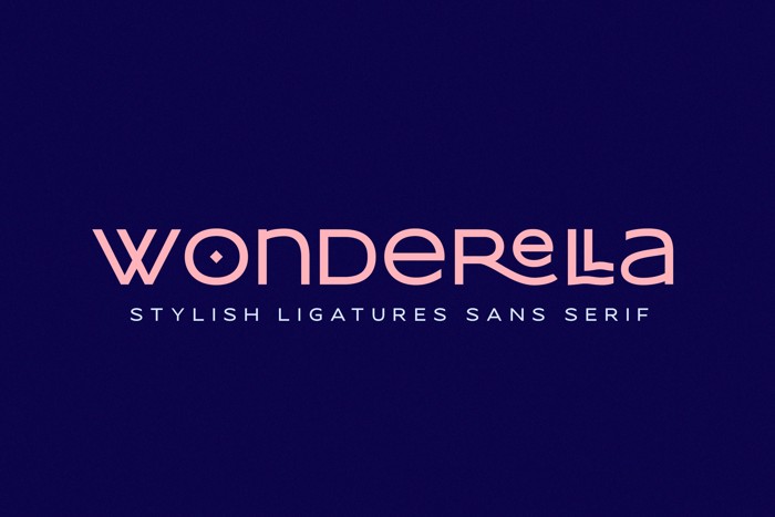 wonderella Font poster