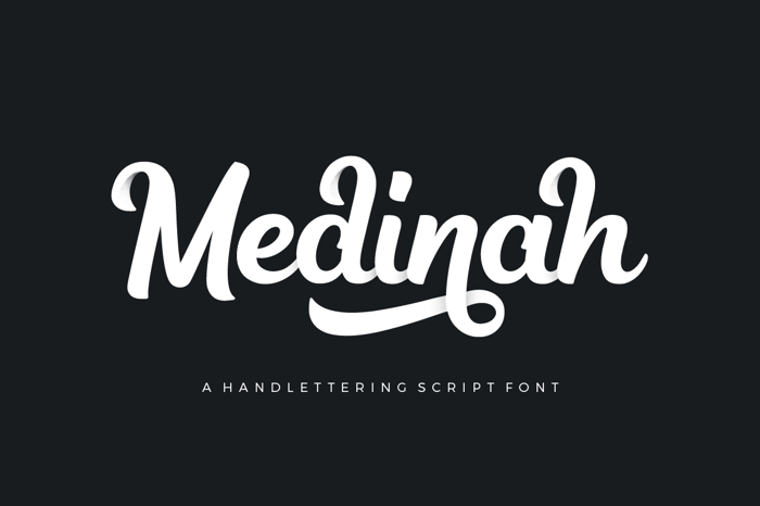Medinah Font poster